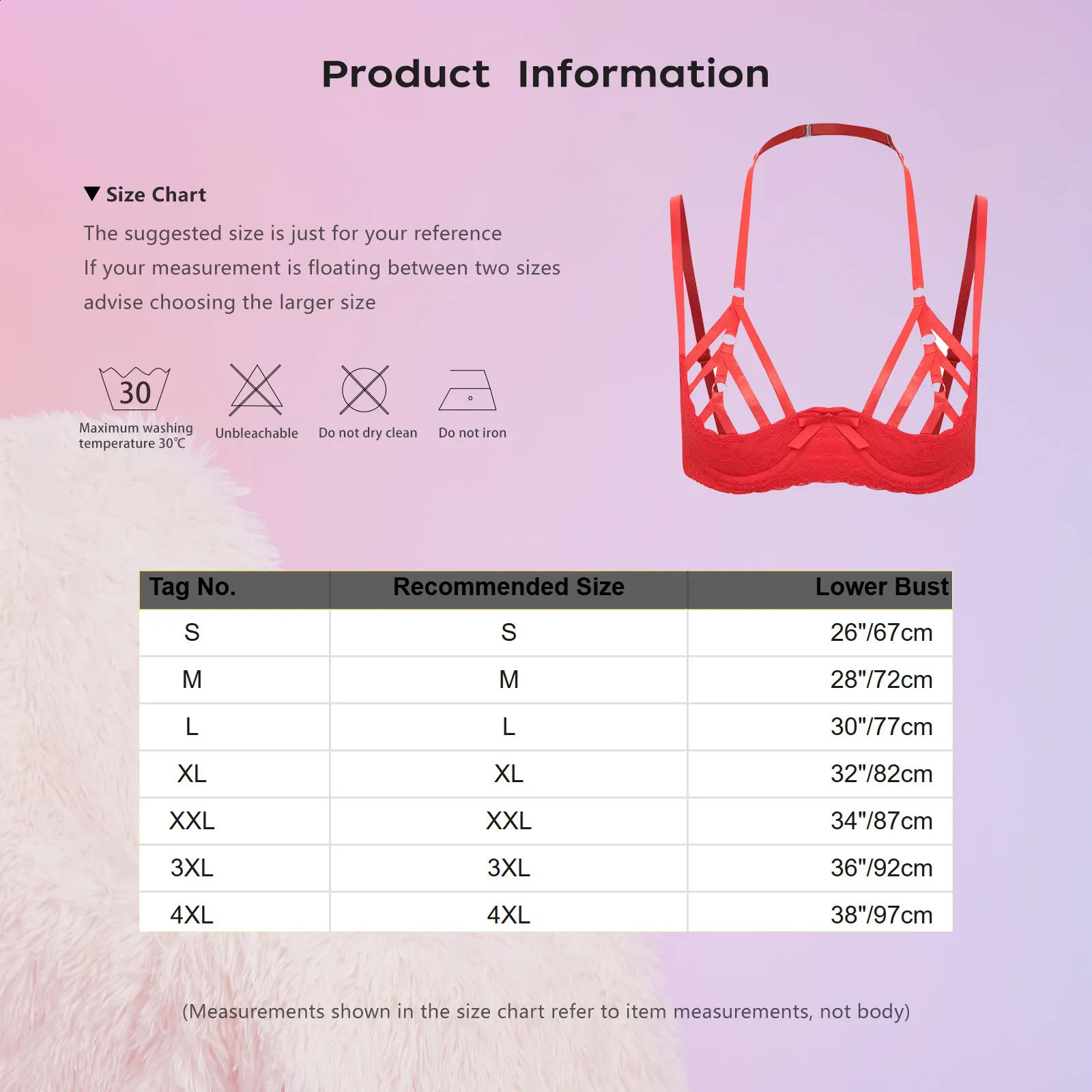 Erotic Lingerie Womens Sexy Open Cup Bra Halter Strappy 13 Padded Underwire Exposed Nipple Tops Tempting Nightwear 241105