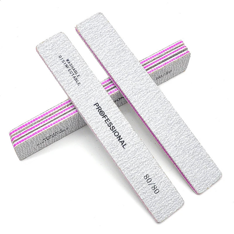 2550PCS Professional Nail Files Buffer For Nail Sandpaper 80100180 Grit Double-sided Acrylic Lot For Nails Tools Size 7*1.1in 241105