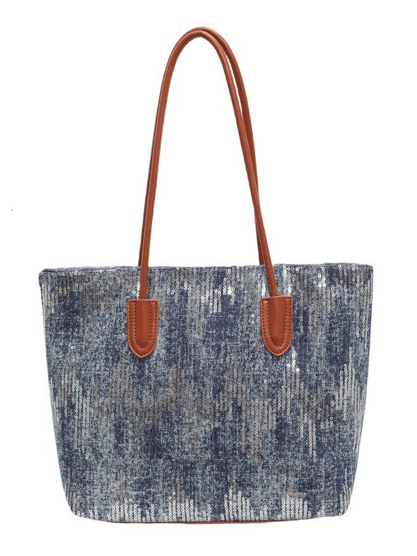 Denim For Women, Large Capacity New Casual Single Shoulder Shopping Bag, Autumn College Student Bag Designer Bags Handbags Women