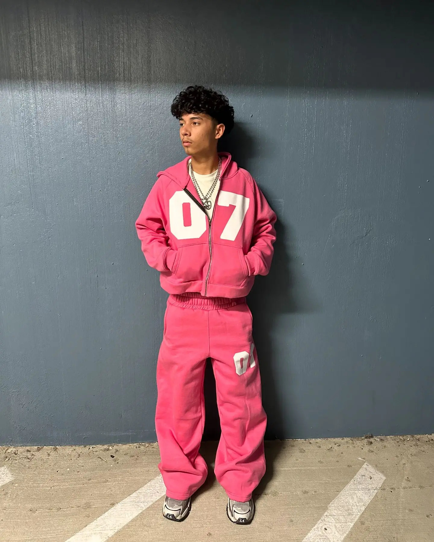 07even casual y2k zipper cardigan fashion hoodies women and men street sweatpants set sweatshirts tracksuit men clothing 241104