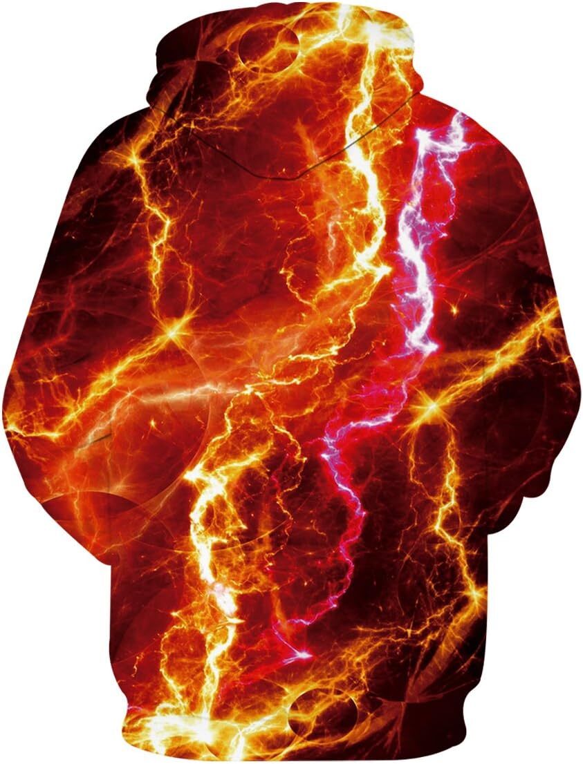 Hoodie for Mens Unisex Colorful Graphic Hoodies 3D Print Cool Sweatshirt Cool Design with Pocket for Men and Women Graphic cool Fashionable