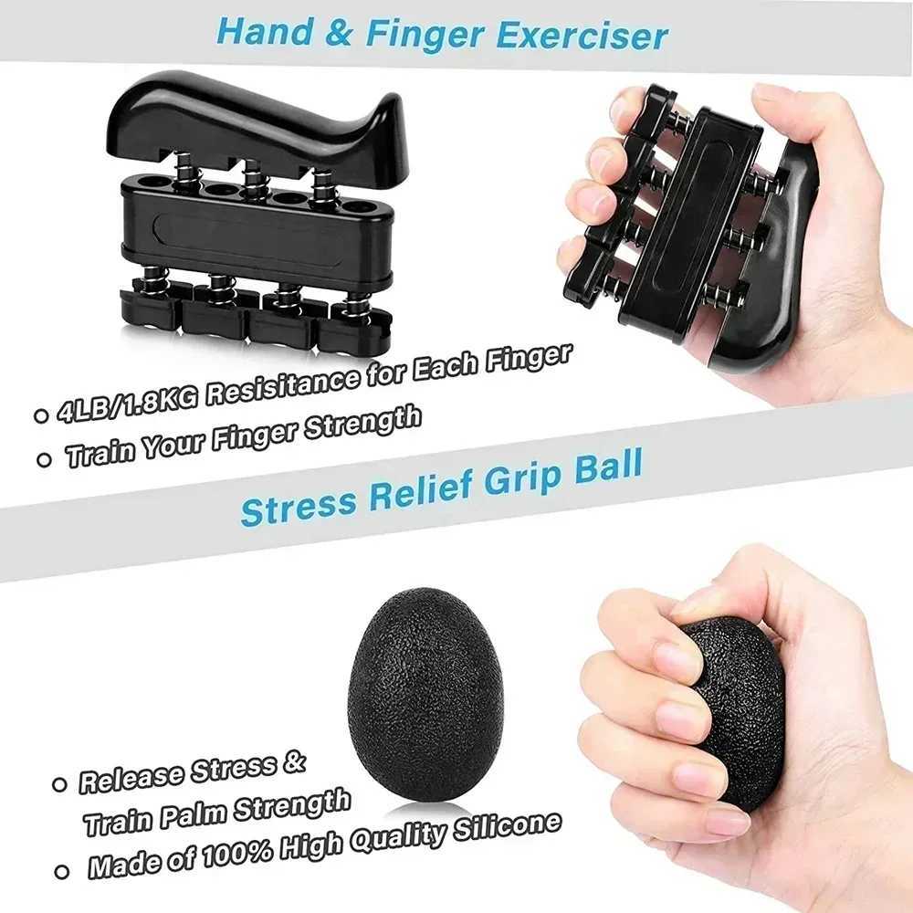 Gym Fitness Adjustment Grip Set Finger Forearm Strength Muscle Recovery Grip Exercise Coach Ball DecompositionW241104