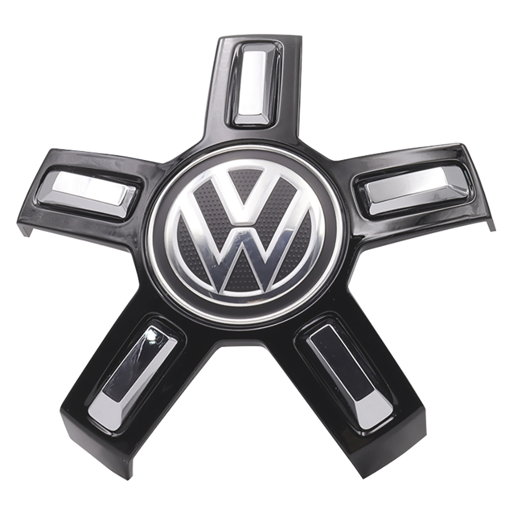 For VW New Passat Tiguan hub center cap Center logo Five claw black hub cap