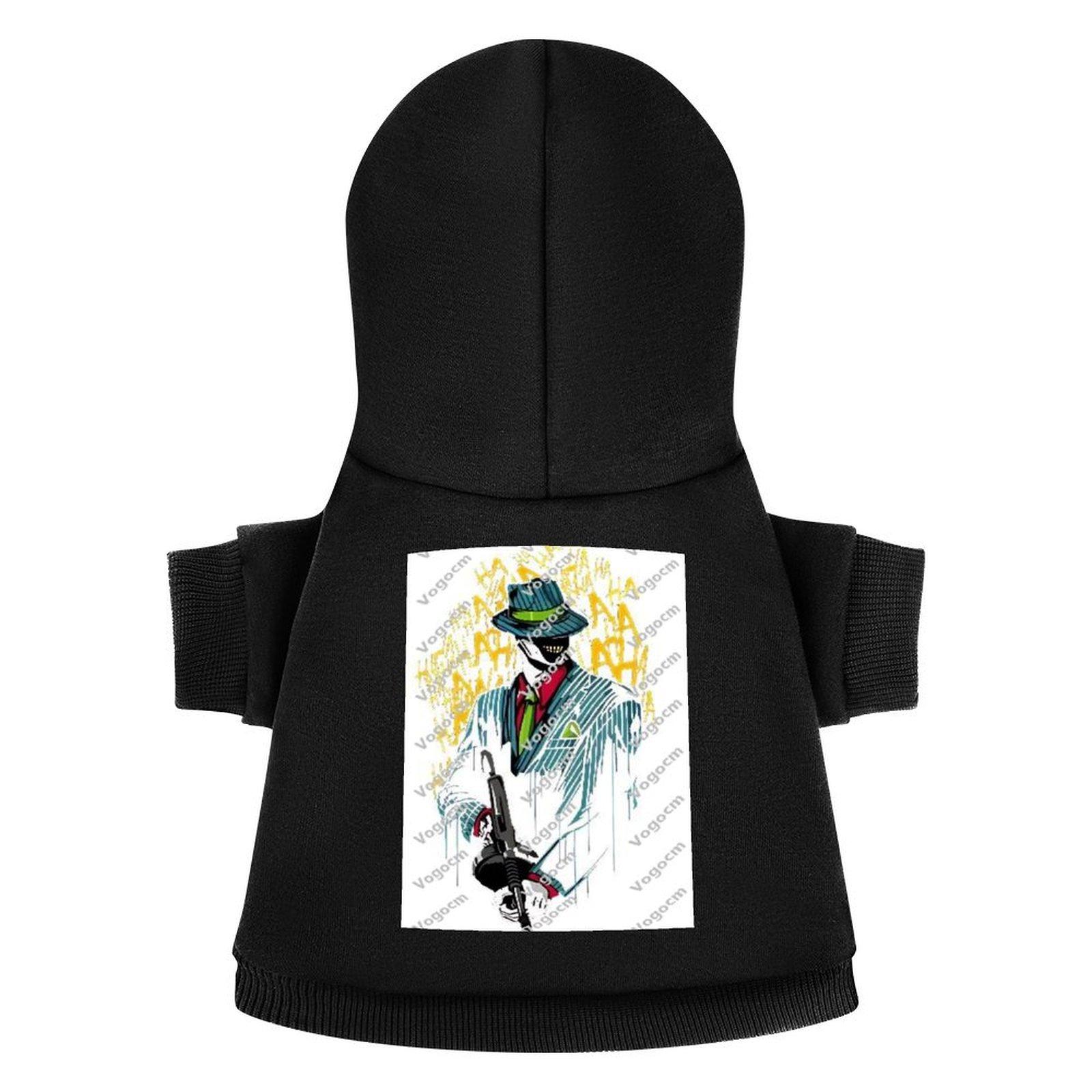 Designer Fashion Dog Hooded Sweatshirt Breathable Soft Outdoor Sun Protection Pet Hoodie Customized cartoon Terylene health cloth Cool Top Hoodie