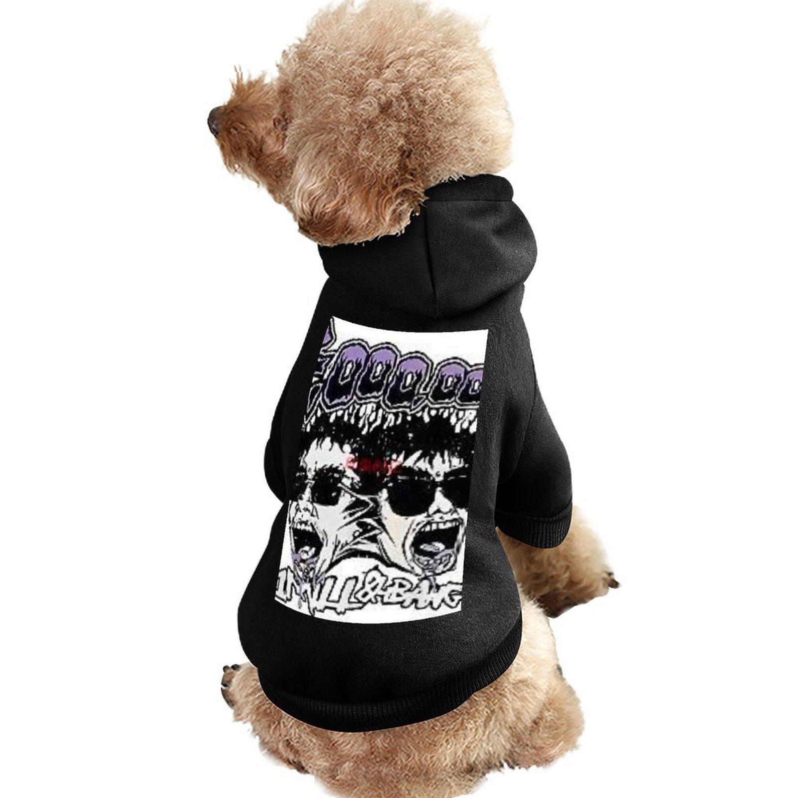 Fashion Casual Dog Sweatshirts Long Sleeve Street Hip Hop Dog Clothes Hoodie DIY Anime Fine Fabrics Pet Pullover Hoodie