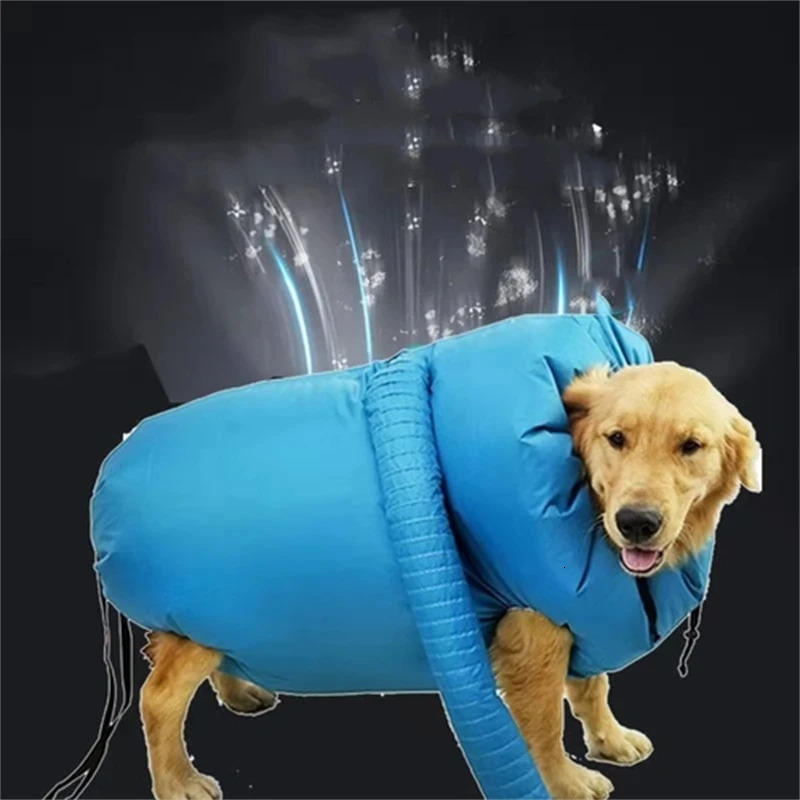 Pet Dogs Drying Bags Dryer Hair Blow Fast Portable Foldable Grooming Bag Household Pet Hair Bag Efficient Dry Tool Kit 241105