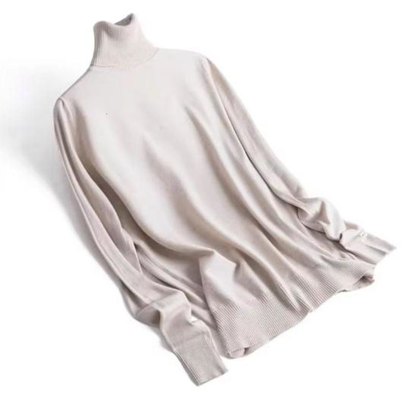 Womens Cashmere Knitted Basics Pullovers Classic Long Sleeve High Collar Bottoming Shirts High Quality Designer Luxury Leisure Autumn New N1106