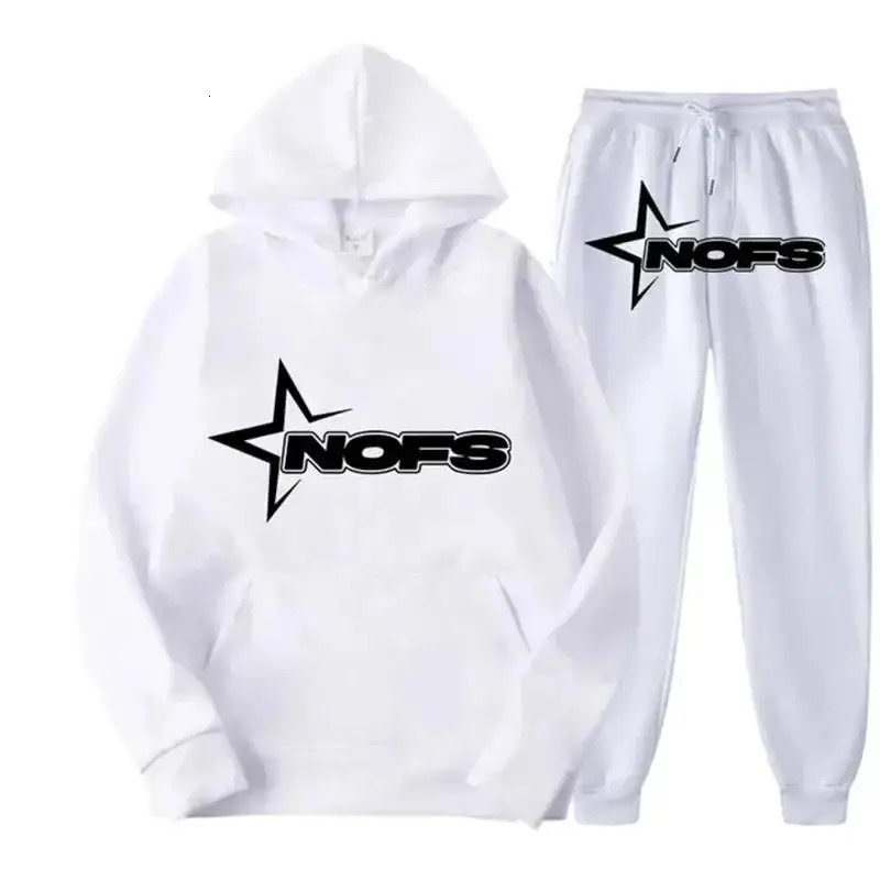 Men and women sets hoodie and pants 2-pieces sets Harajuku hip hop fashion punk rock Gothic sweatpants suits streetwear 241104