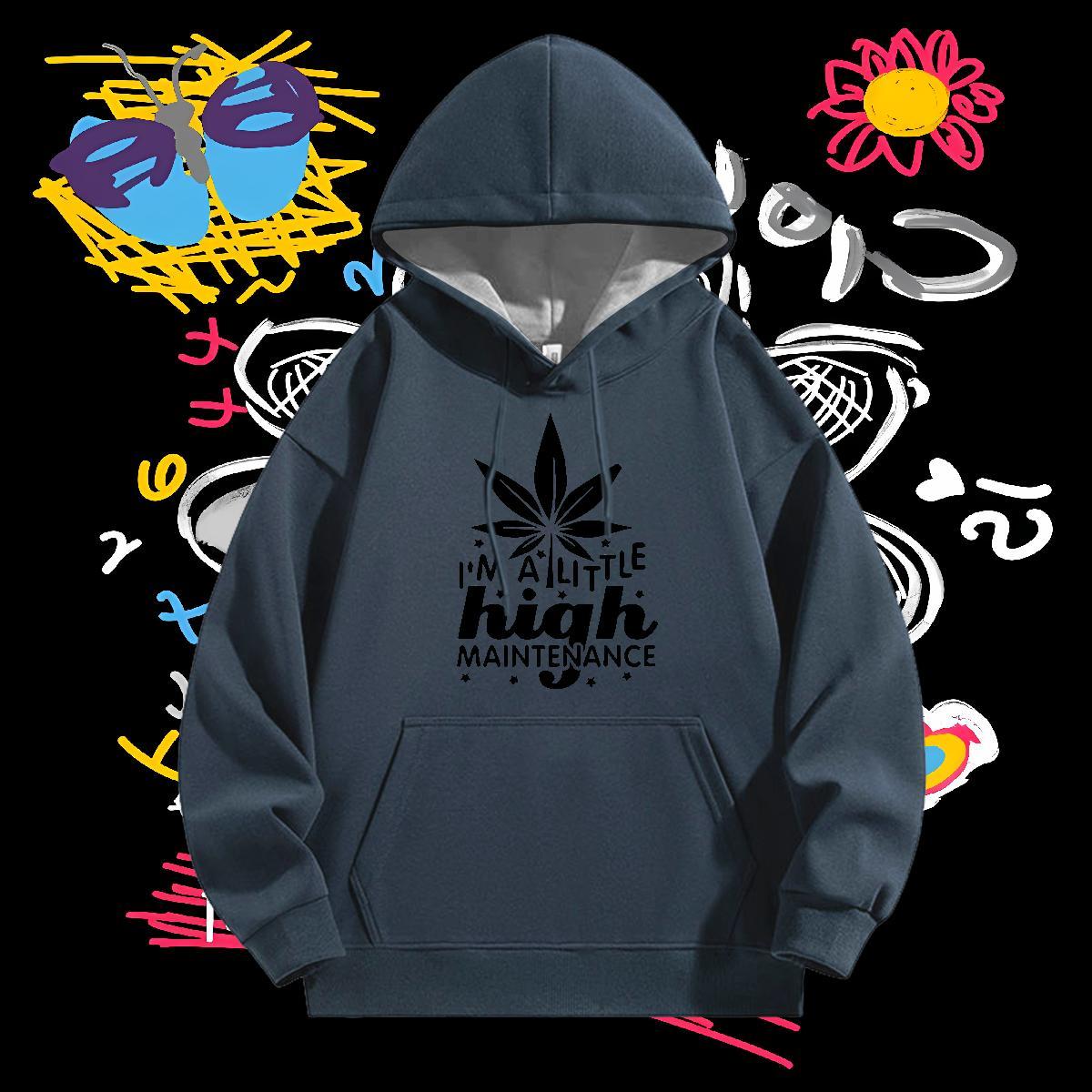 Fashion New Man Hoodie Drawstring Long Sleeve Unisex Couples Hoodie Custom Big Size Hoody Anime Printing Street Velvet Thick