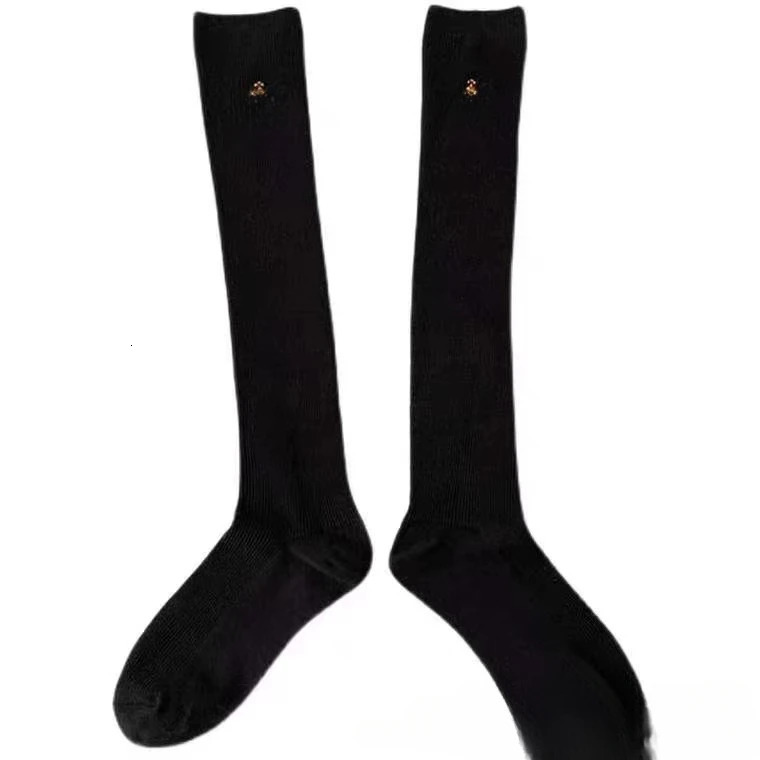 Calf inventory embryo double needle cotton knee stockings 241104