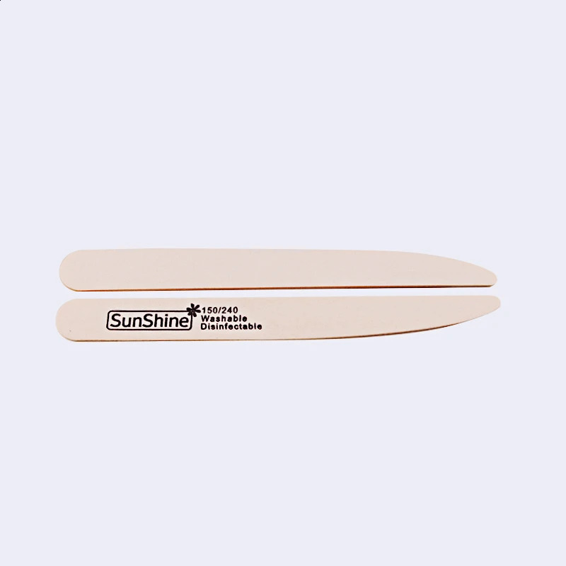 SunShine 30pcslot Nail File Nail Polish Buffer Blocks For UV Gel White Wood Nail File 150240 Manicure Pedicure Care Nail Art 241105