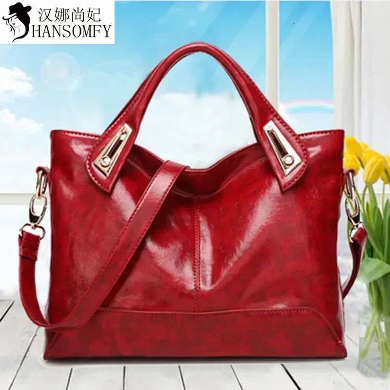 Designer Bag Purse New Fashion And Simplicity Women's Bag Oil Wax Skin Women's One Shoulder Crossbody Handbag Wholesale Handbag Leather Good