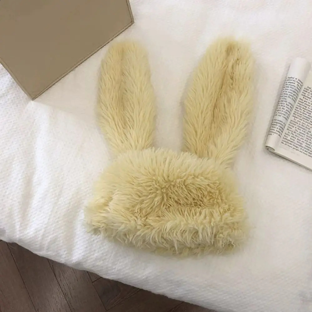 Rabbit Warmer Headwear Bunny Ears Winter Hat Long Beanies Cap Girls Beanie 241105