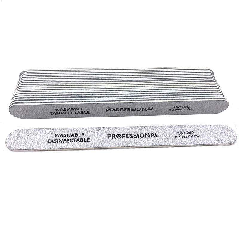 100Pcs Professional Nail Files 100180240 Grinding Polishing Manicure Pedicure Double-sided Nail Buffers Tool Lixas Para Unhas 241105
