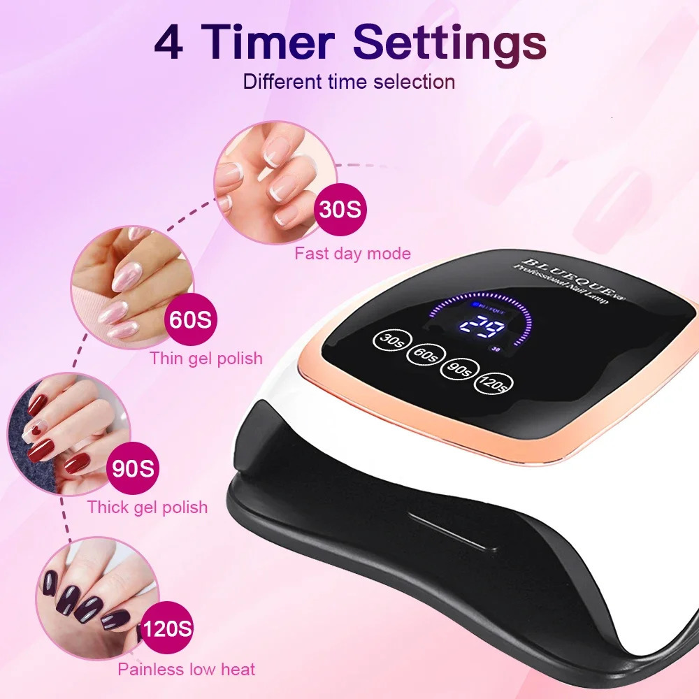 V3 UV LED Nail Lamp 180W Professional Nail Curing Lamps for Home Salon Led Drying Lamps for Nail Equipment Dryer for Gel Polish 241104