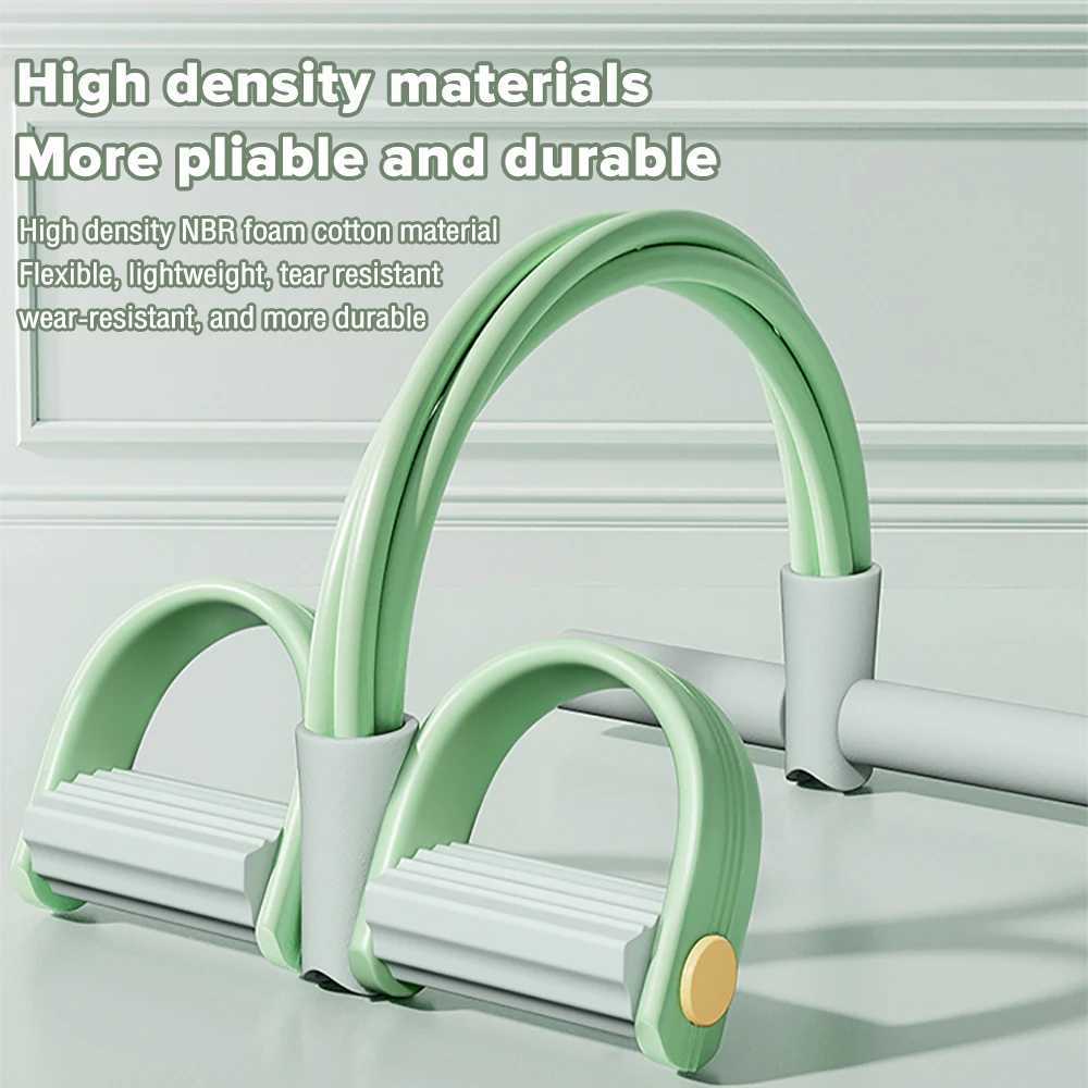A resistance band with a foot pedal used for Ab tuning yoga fitness training and stretching assistance to adjust sitting posture and tension W241104