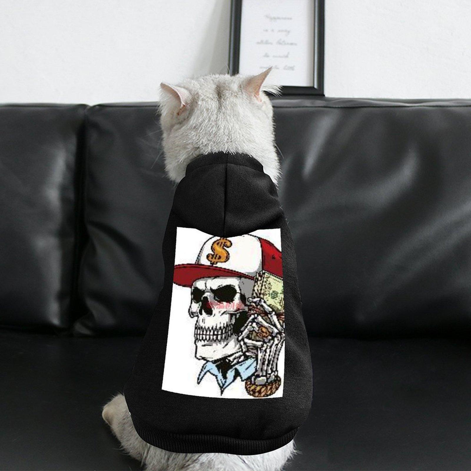 Customized Cat Hoodie Breathable Hooded Neck Everyday Outdoor Pet Hoodie Customized Print Fine Fabrics Popular Clothings