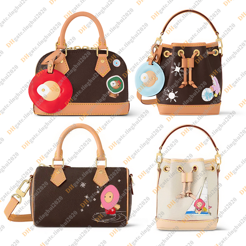 Ladies Fashion Casual Designe Luxury 24 Christmas Crossbody Totes Handbag Shoulder Bag Top Handbag Bag TOP Mirror Quality M12199 M12221 M82624 N40511 Pouch Purse