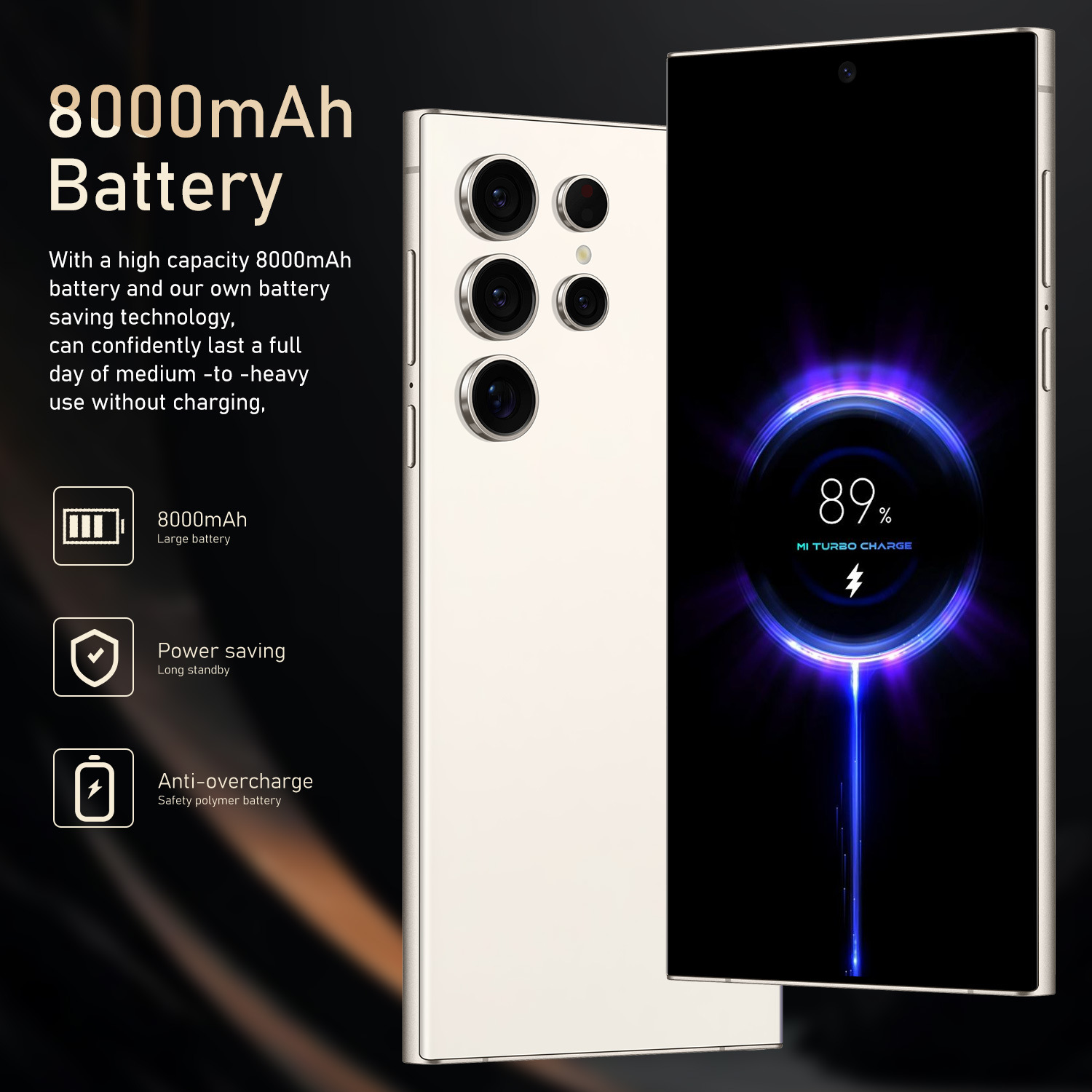 S24Ultra Mobile Phone 7.3-inch HD Screen Android 13 Phone Nona Cores CPU,16GB+1TB Android Phone,72MP+108MP Camera Pixels 8000mAh Battery 5G Dual SIM C