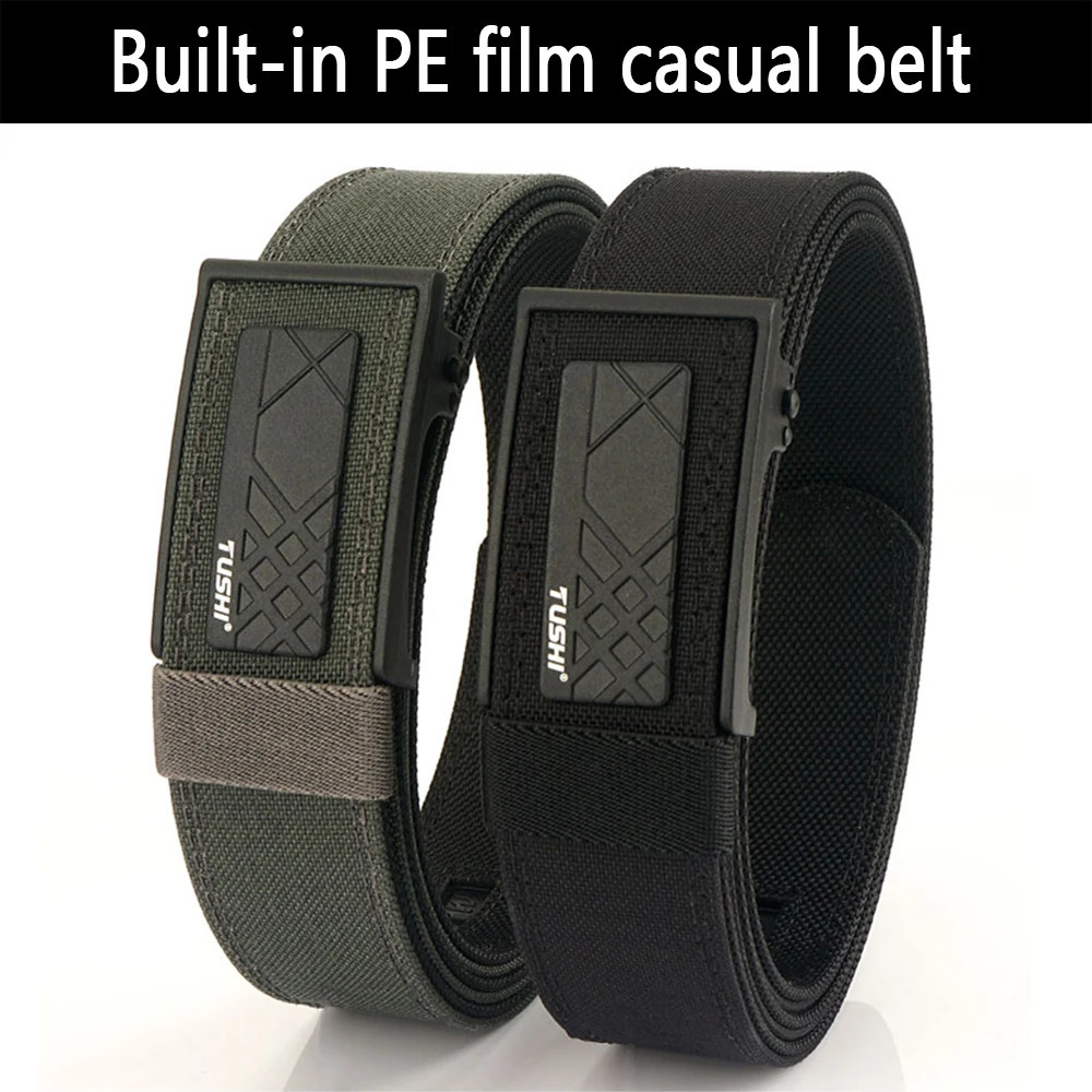 TUSHI Military Gun Belt for Men Nylon Metal Automatic Buckle Duty Belt Tactical Outdoor Girdle IPSC Accessories 241024