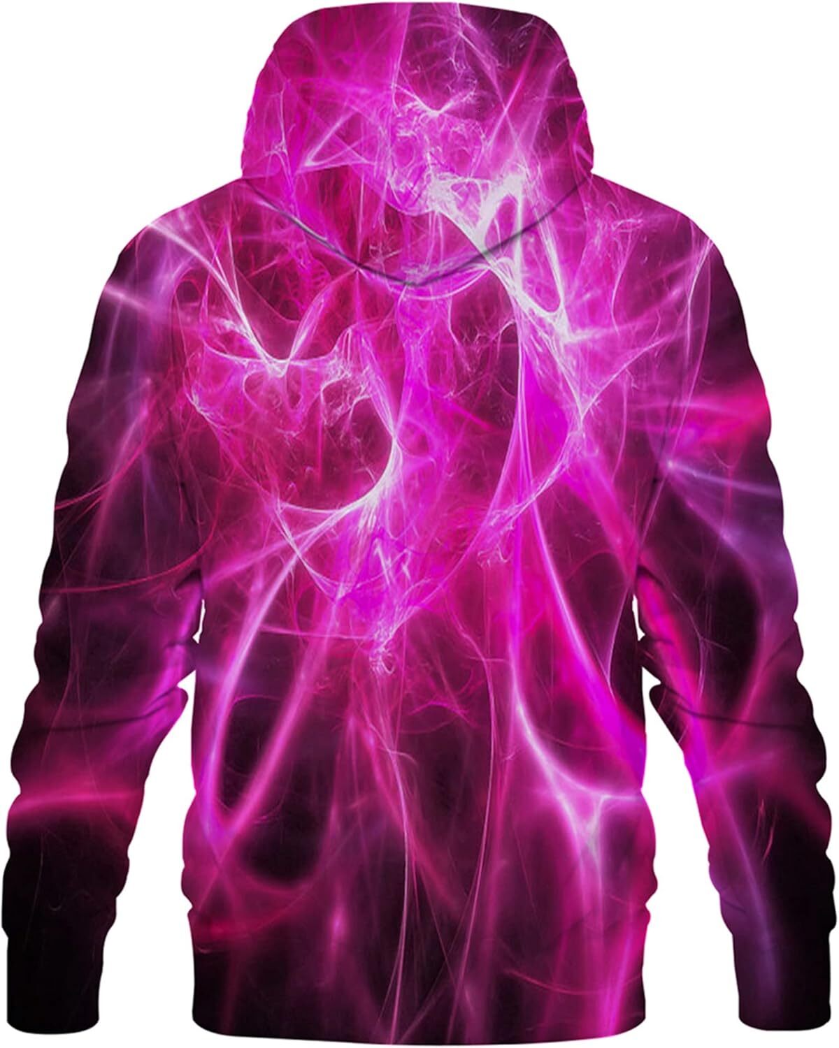 Hoodie for Mens Womens Warm Unisex 3D Printed Hooded Sweatshirt Casual Pullover Hoodie with Big Pockets Graphic fashionable pink
