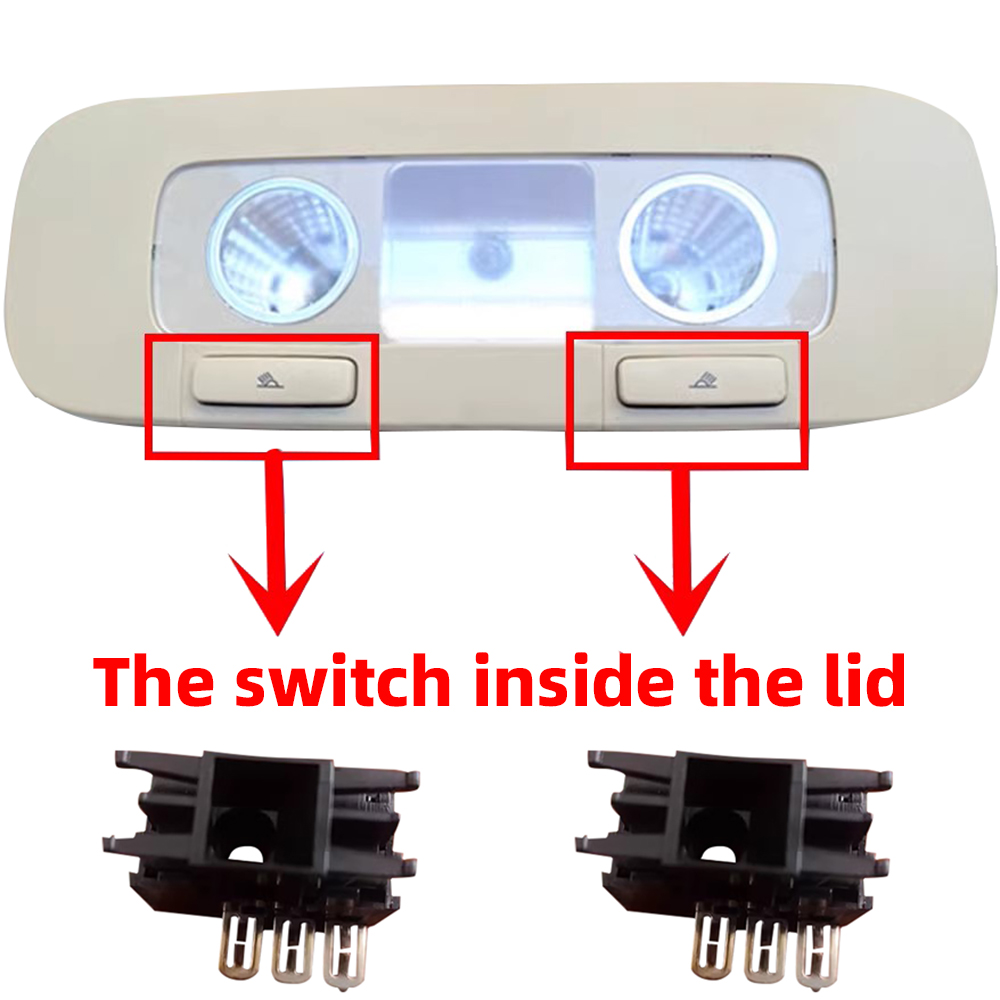 For VW CC Golf 6 New Passat Tiguan front reading light rear ceiling light switch