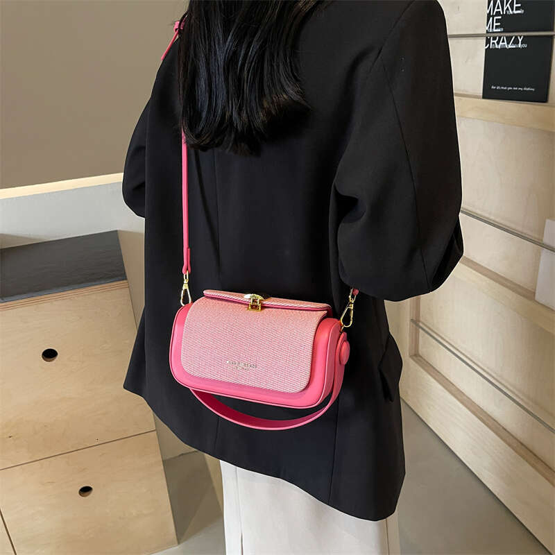High-Grade Sense Women Small Square Bags 2025 Trendy Classic PU Leather Lady Commuter Shoulder Bag Short Handle Handbags