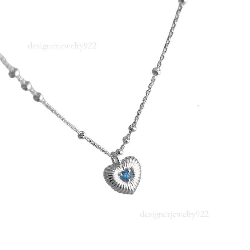 Elegant Sterling Silver Vertical Diamond Patterned Small Heart Necklace for WomenDesign with Personalization Option