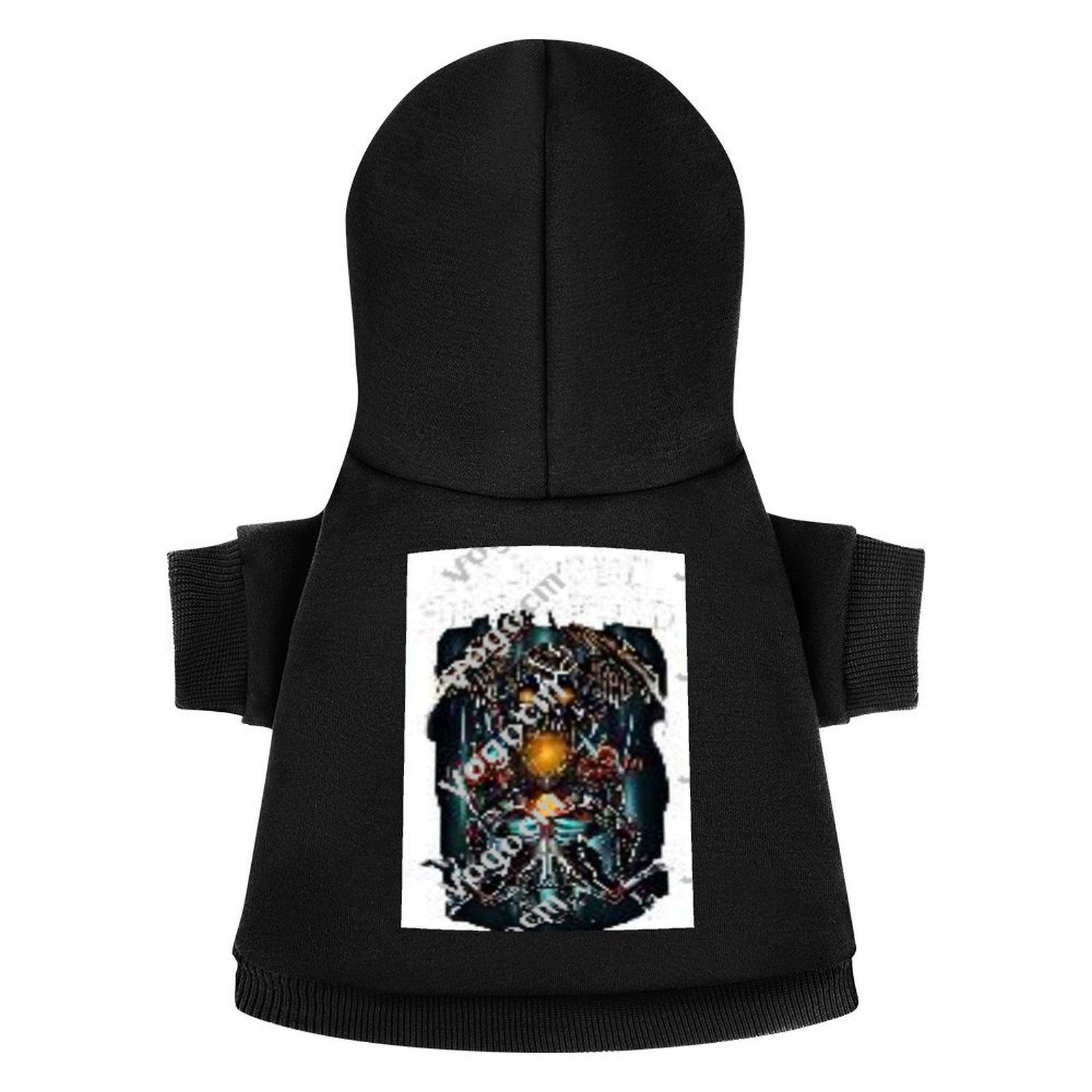 Wholesale Cat and Dog Sweatshirt Hoodie Outdoor Walking Dog Clothes Hoodie Black Warm Soft Pet Pullover Hoodie