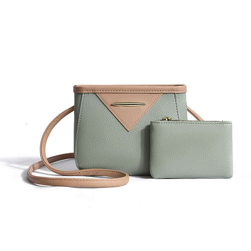 Women's 2024 New High Beauty Exquisite Splicing Design Single Shoulder Small Square Creative Solid Color Commuter Bag