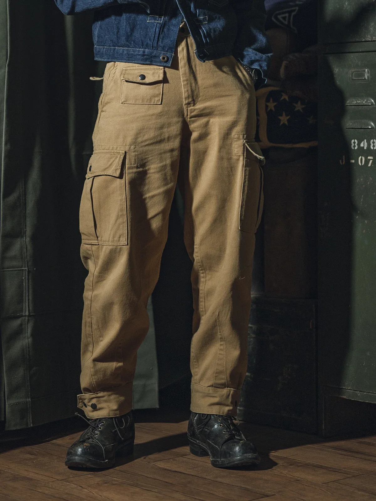 Non Stock Belgian M64 Modified Pants Men Cargo Trousers Motorcycle Rider Breeches 241105