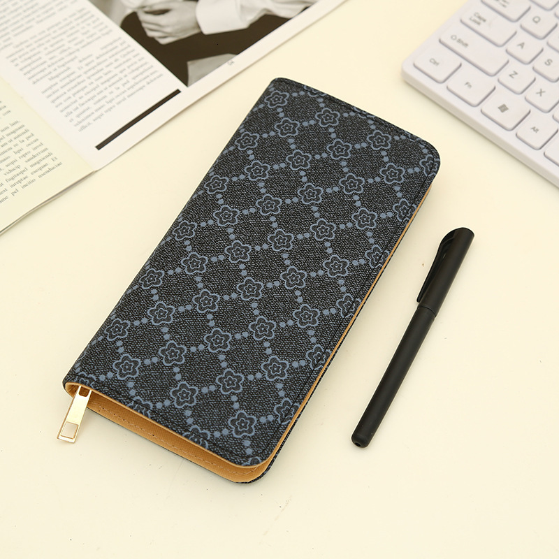 Women's Long, Large Capacity Zipper, Fashionable And Simple Handheld Wallet Wallet Designer's New Zero Wallet