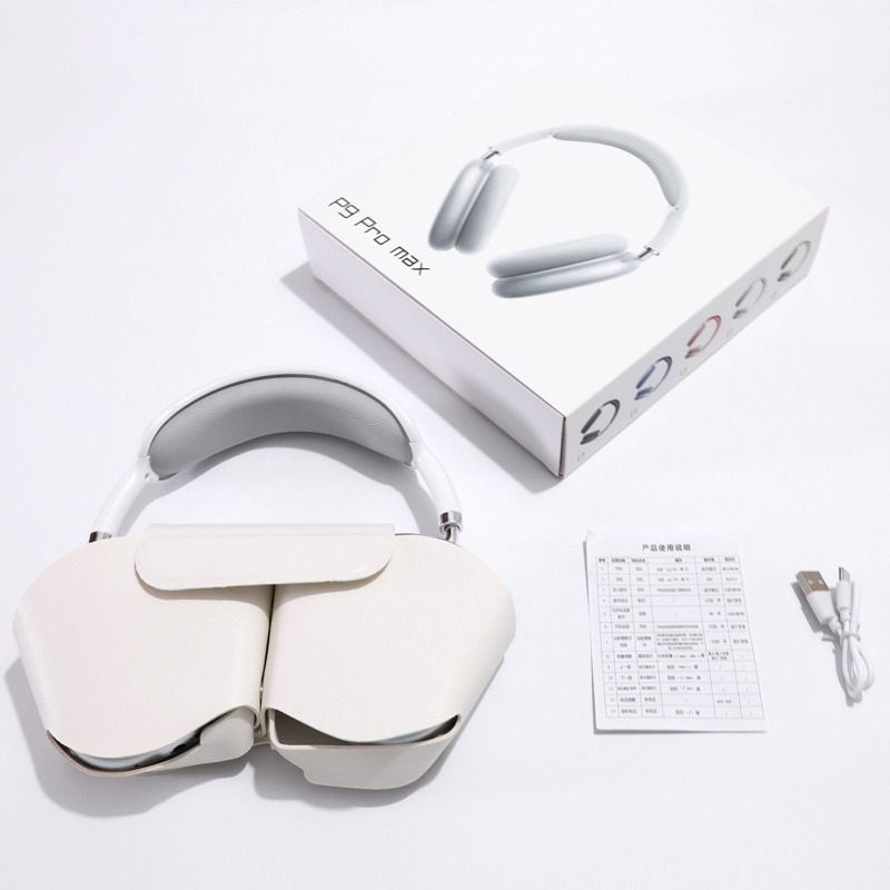 P9 Pro Max Head mounted Bluetooth Earphones Stereo Type-C Interface with Protective Package Wireless Earphones Wholesale