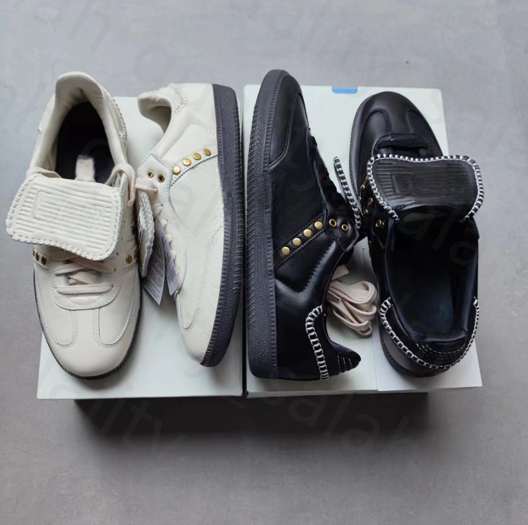 2024 Studded Pack Black Cream White Casual Shoes Men Women Sporty Rich Trainers Platform Og Original Low Valentine Sneakers Size 36-45