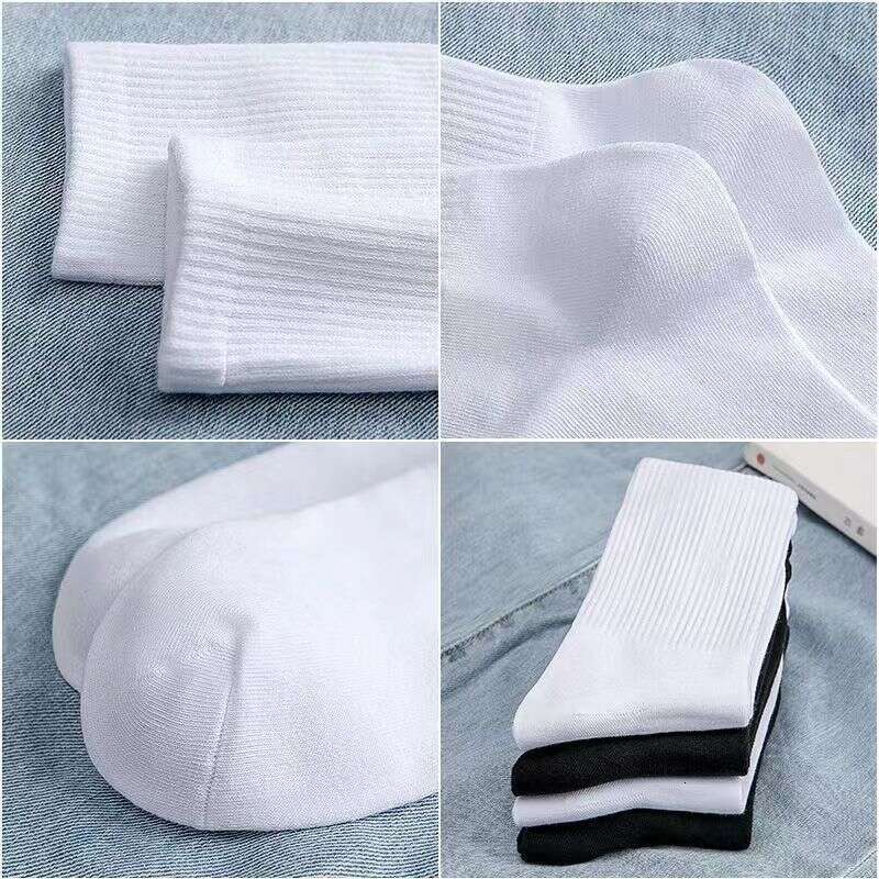 shanshi men socks Men's autumn winter high elastic calf men's and women's running sports socks large-sized solid color medium length so