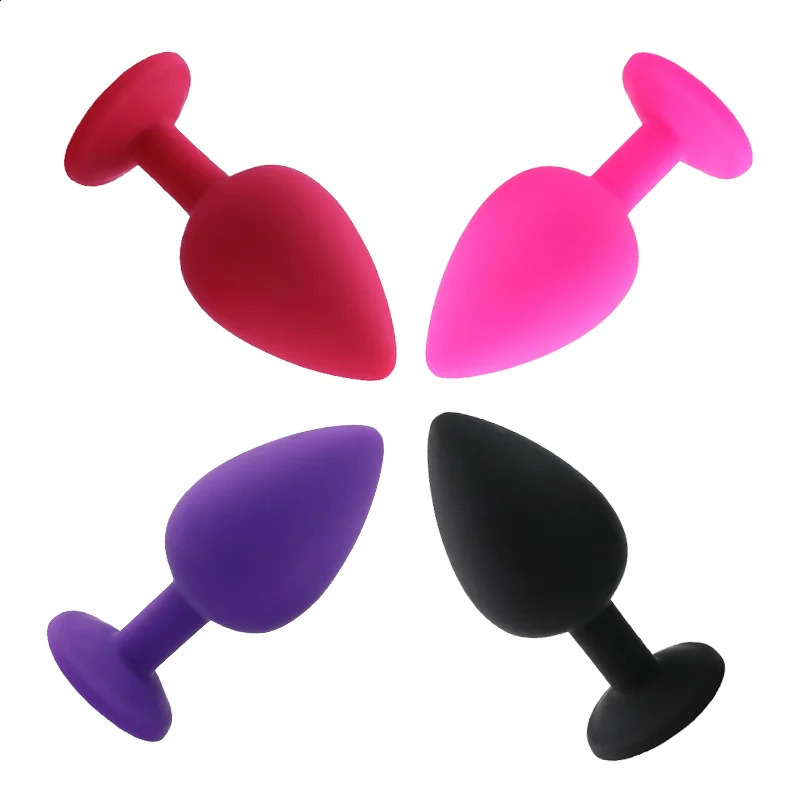 Silicone Butt Plug Anal 3 Size Male and Female Trainer Adult Sex Toy For Gay 241105