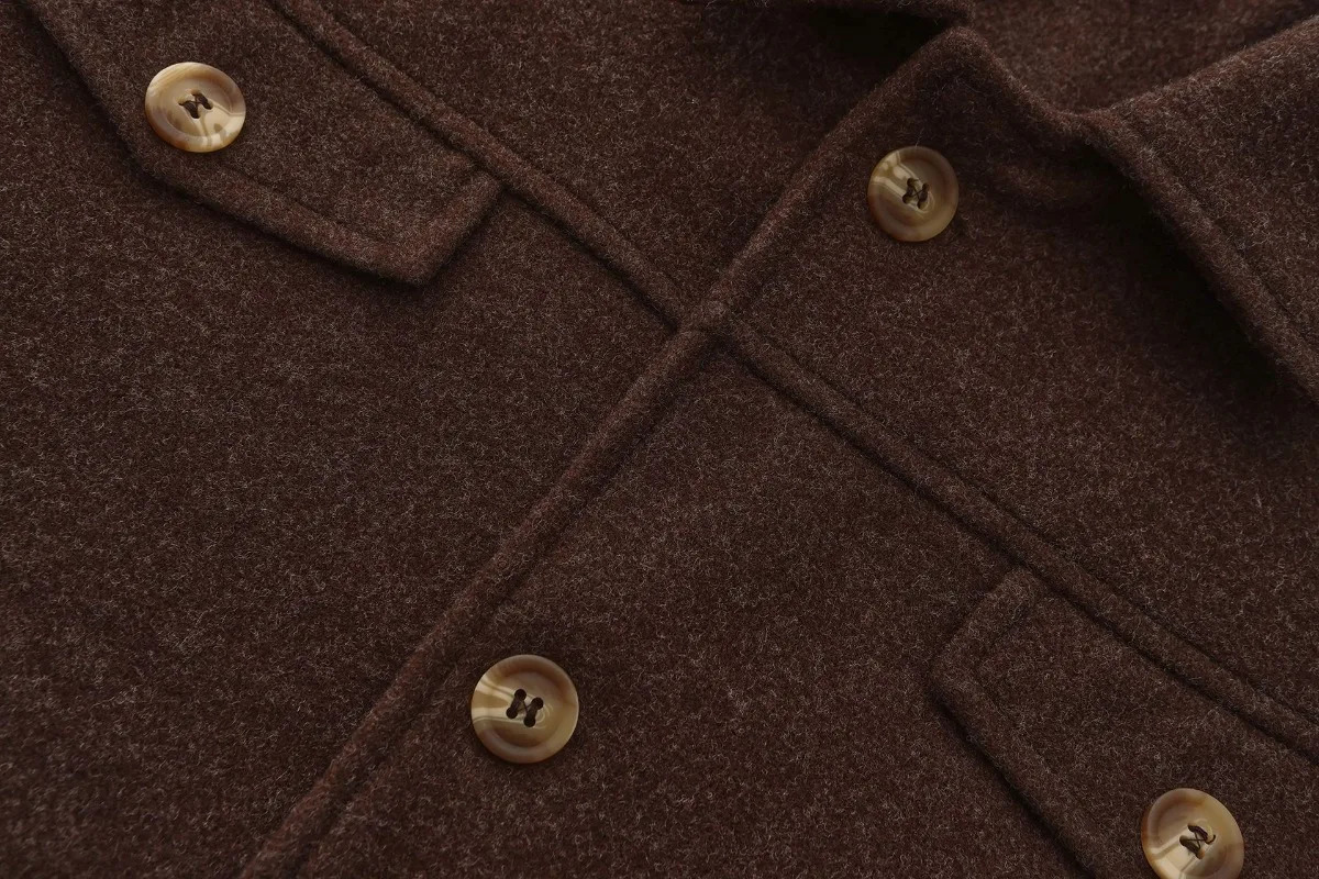 Mens Autumn Winter Woolen Jackets Fashion Business Casual Slim Solid Wool Coats Street Outdoor High Quality Outerwear 241104
