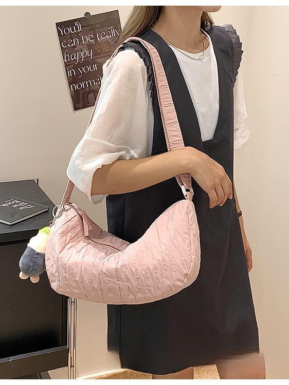 Commuting leisure small women's simple and fashionable dumpling bag, autumn new design, textured shoulder bag designer bags handbags women