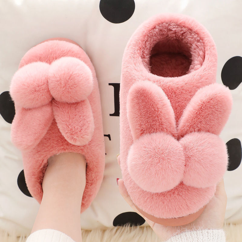 Designer Cotton Slippers For Women In Winter 2024 New Style Bag Heel Indoor Home Cute Plush Anti Slip Warm Confinement Cotton Shoes 1c5