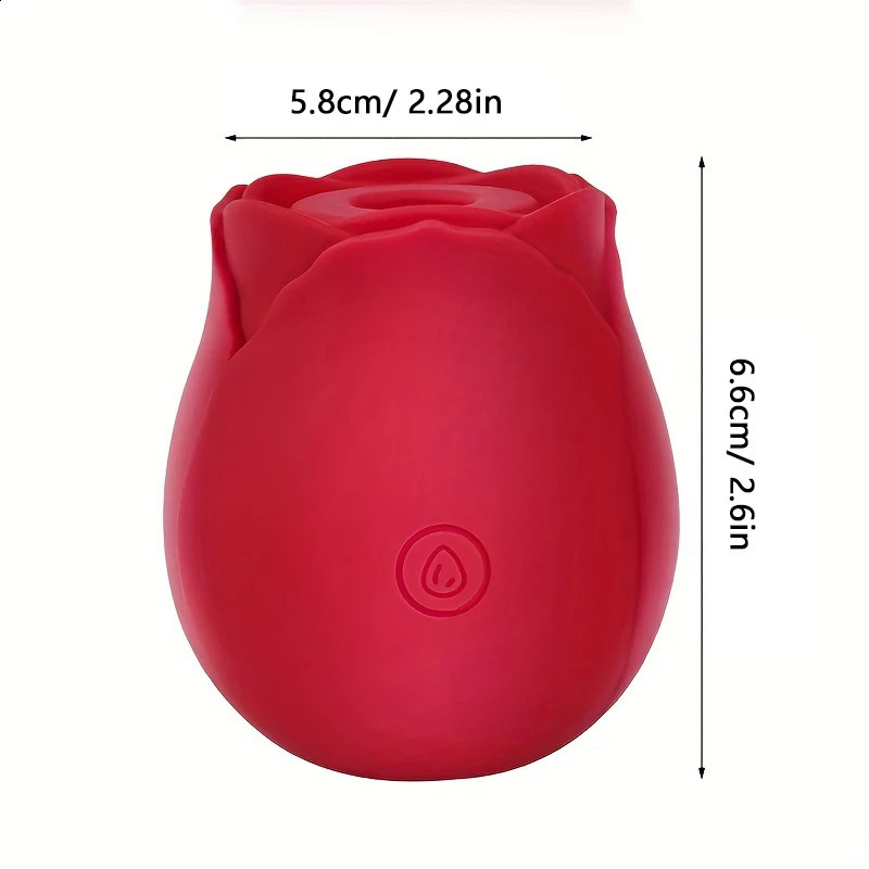 Rose Shape Vagina Sucking Vibrator Intimate Good Nipple Sucker Oral Licking Clitoris Stimulation Powerful Sex Toys for Women 241105