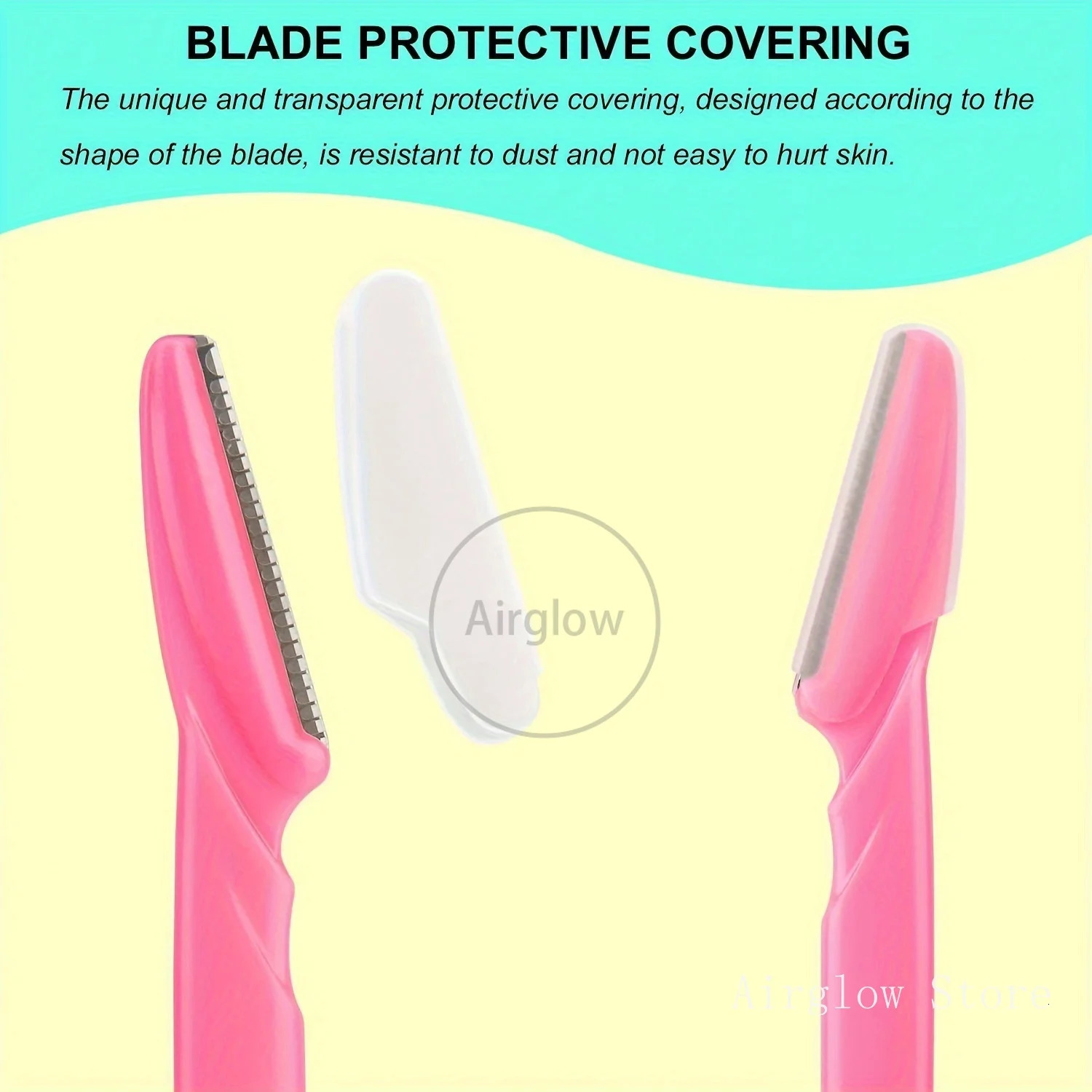 40Pcs Eyebrow Razor Multipurpose Exfoliating Dermaplaning Tools and Razor with Precision CoverSafety Beauty Knife Unisex 240321