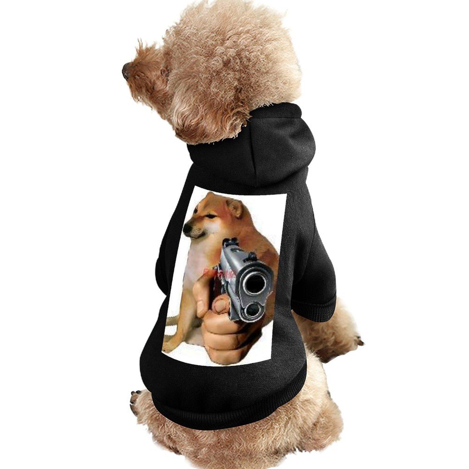Fashion Design Cat and Dog Sweatshirt Hoodie Hip Hop Trends Pet Hoodie Black Fine Fabrics Cool Design Pet Pullover Hoodie