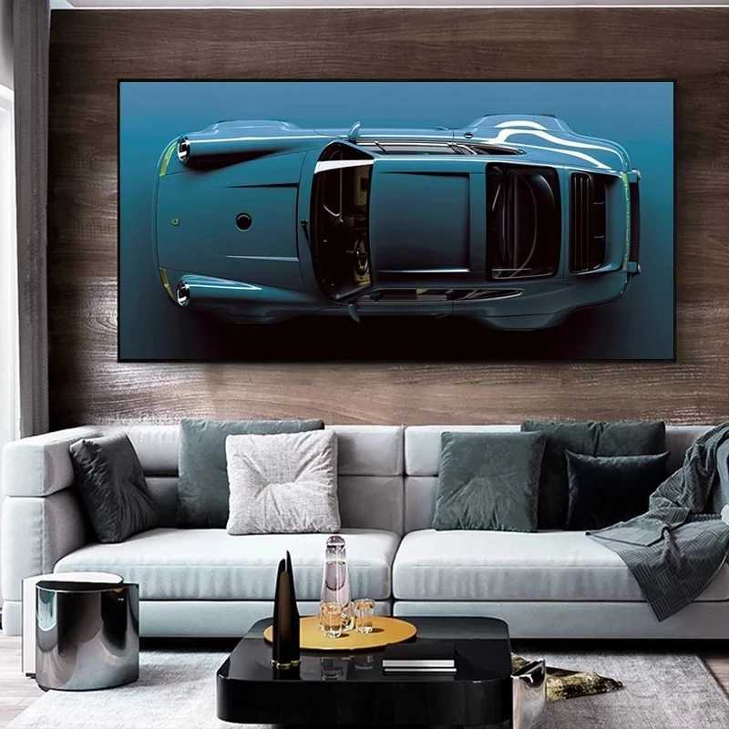 Modern Luxury Sports Car Racing Canvas Painting Large Size Racing Posters Prints Supercar Wall Art For Living Room Home DecorXJ241104
