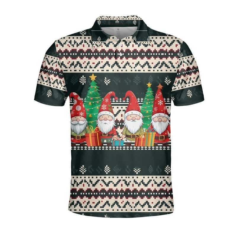 Interesting Santa Claus graphic shirt for men Merry Christmas for boys gift shirt for cute animals Christmas decoration short Slve top W241104