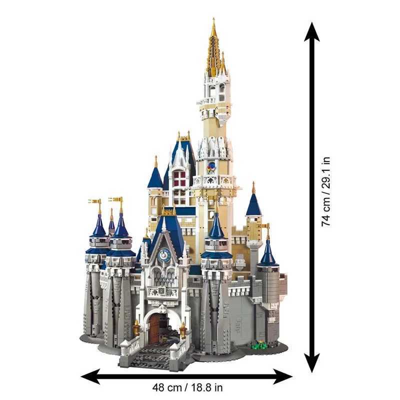 Blocks NEW 4080PCS Compatible 71040 Princess Castle Modular Building Blocks Bricks Educational Toys For Kids Christmas Birthday GiftsY2411270B57