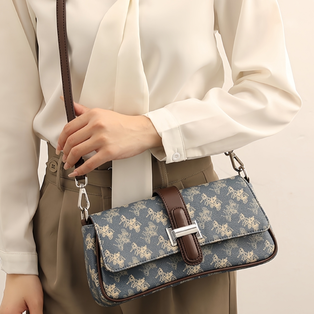 Brand Designer Shoulder 2024 New Style Printed Casual Messenger Ladies Fashion Trend Women's Bag
