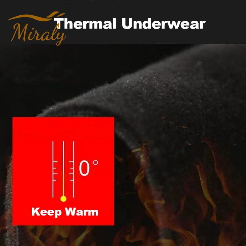 Winter Warm Men Undershirts Fleece Thermal Underwear Set Long Johns Elastic Compression Tights Fitness Sprots Tracksuit Set 241105