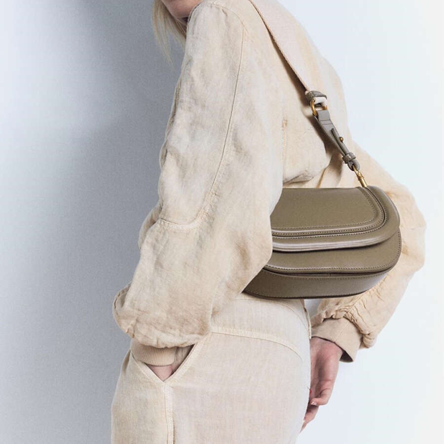 Designer Bag Fashion Small Flap Bag Designer Wide Strap Saddle Women Shoulder Bags Luxury Pu Leather Crossbody Bag Trend Small Phone Purses