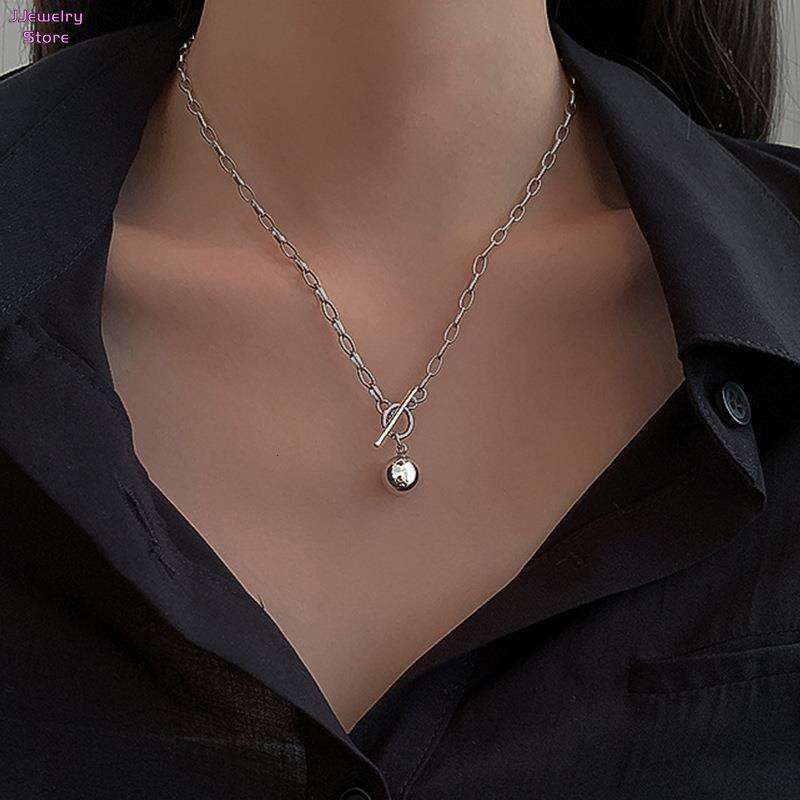 Cuban New Fashion Toggle Clasp Stainless Steel Chain Necklace For Women Jewelry Gift