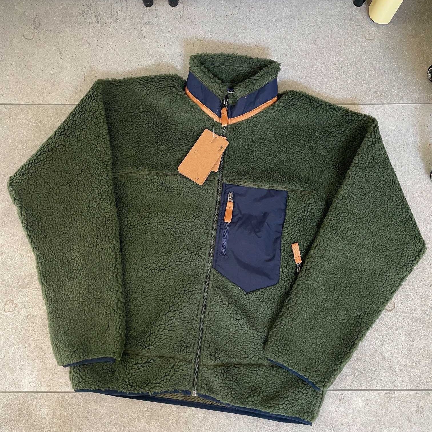 Warm fleece fleece autumn and winter lamb fleece stand up collar jacket jacket DIY Clothing Customized Top